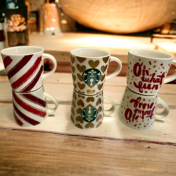 Starbucks Other - STARBUCKS MINIATURE ORNAMENT MUGS Espresso cup 3 oz.